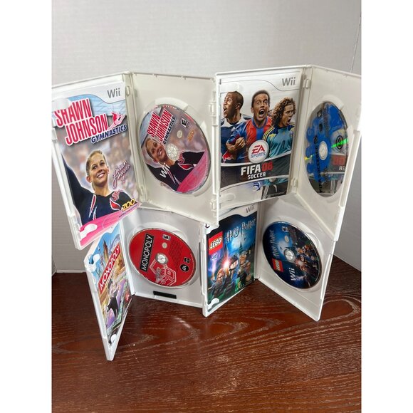 Nintendo Wii Game Bundle: FIFA 08 LEGO Harry Potter Monopoly Shawn Johnson Gymna - Picture 4 of 4